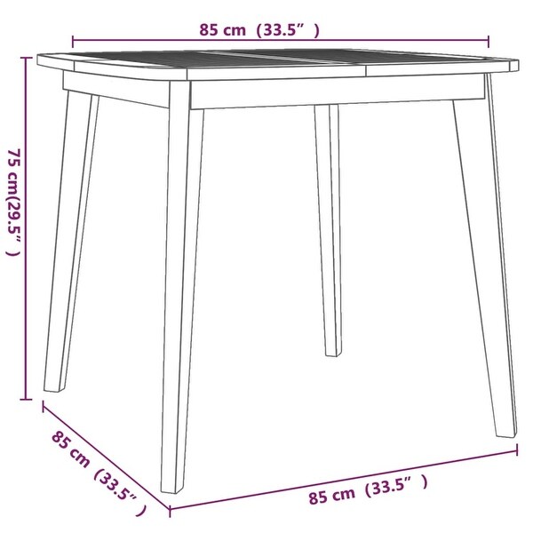 vidaXL 3/5/7/9 Piece Patio Dining Set Solid Wood Acacia