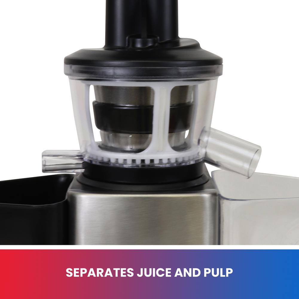 Total Chef Slow Juicer Cold Press Juicing Machine for High Quality Nutrient-Dense Juice TCSJ01