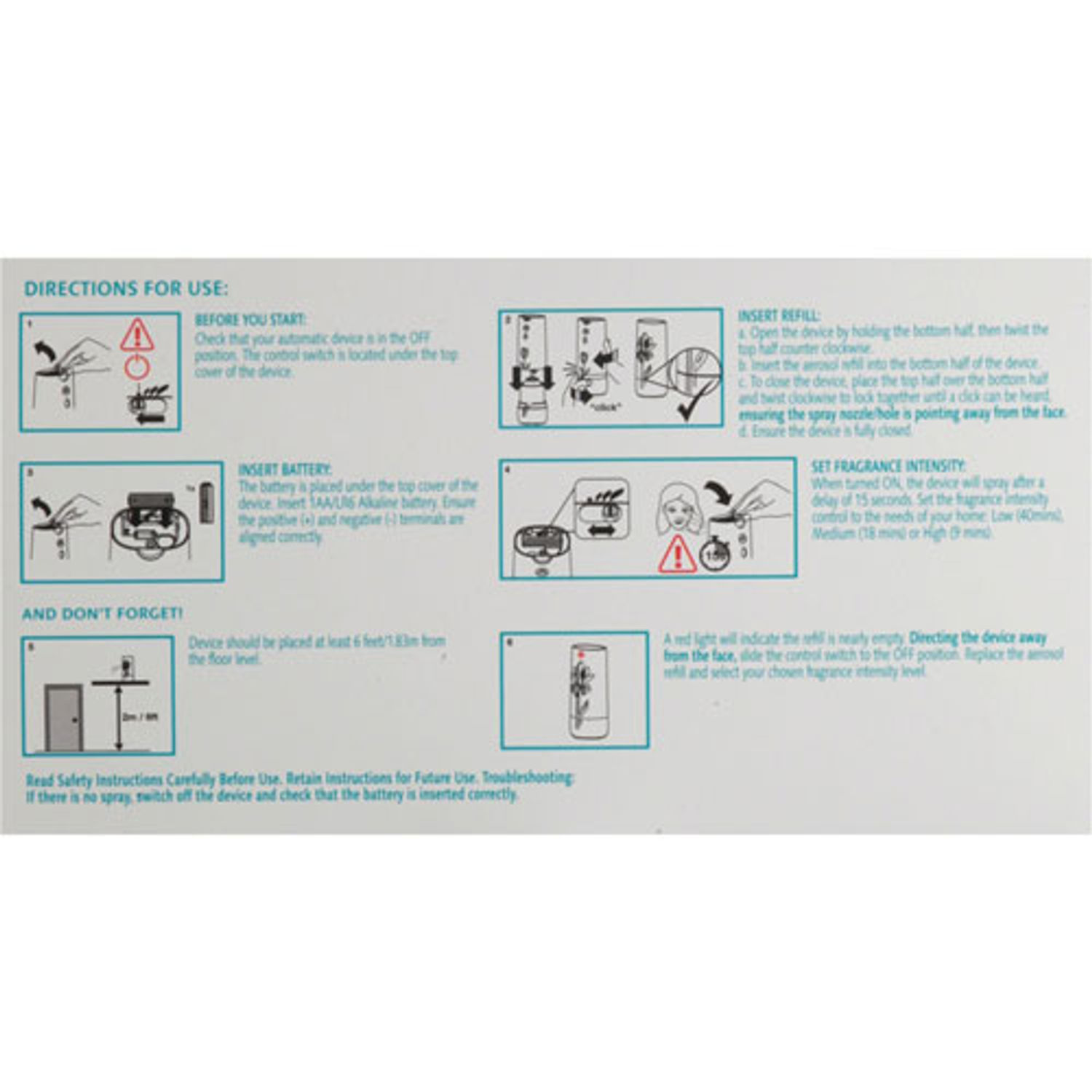 Pet Odor Neutralization Automatic Spray Starter Kit by Air Wickandreg; RAC02720CT