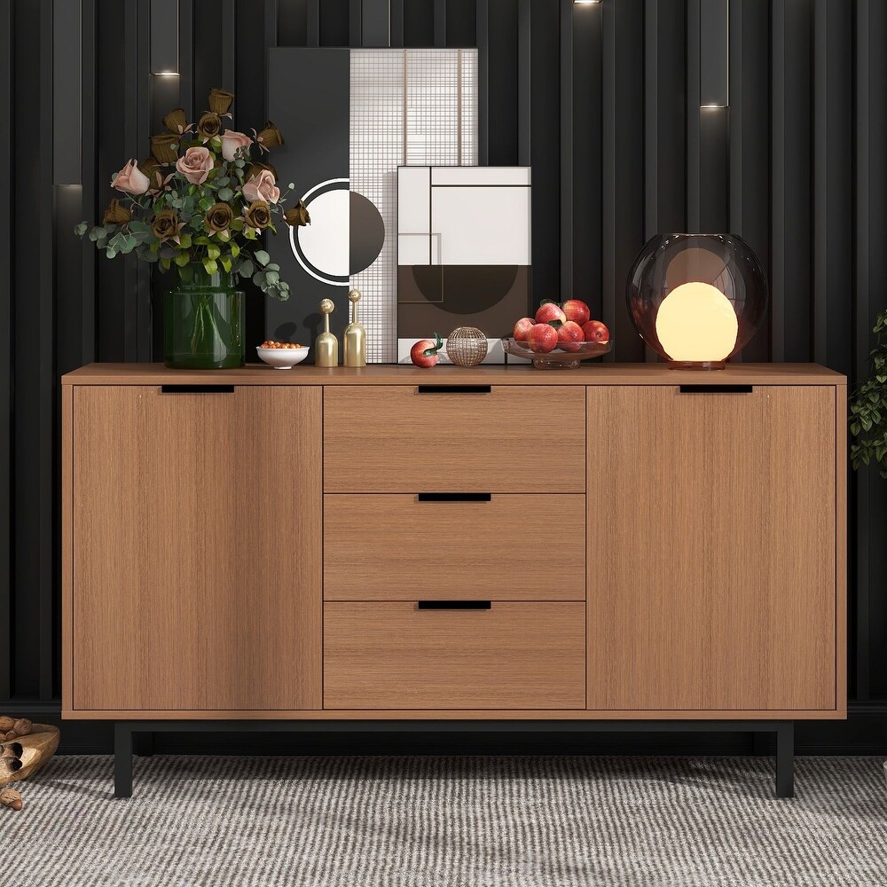 Sideboard Particleboard with Wood Grain Stickers