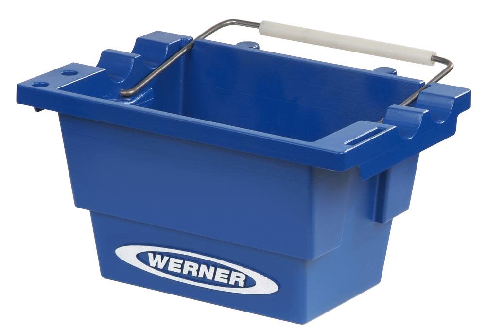 Job Bucket for Select Stepladders Increases Storage Space On Top Of Stepladder.