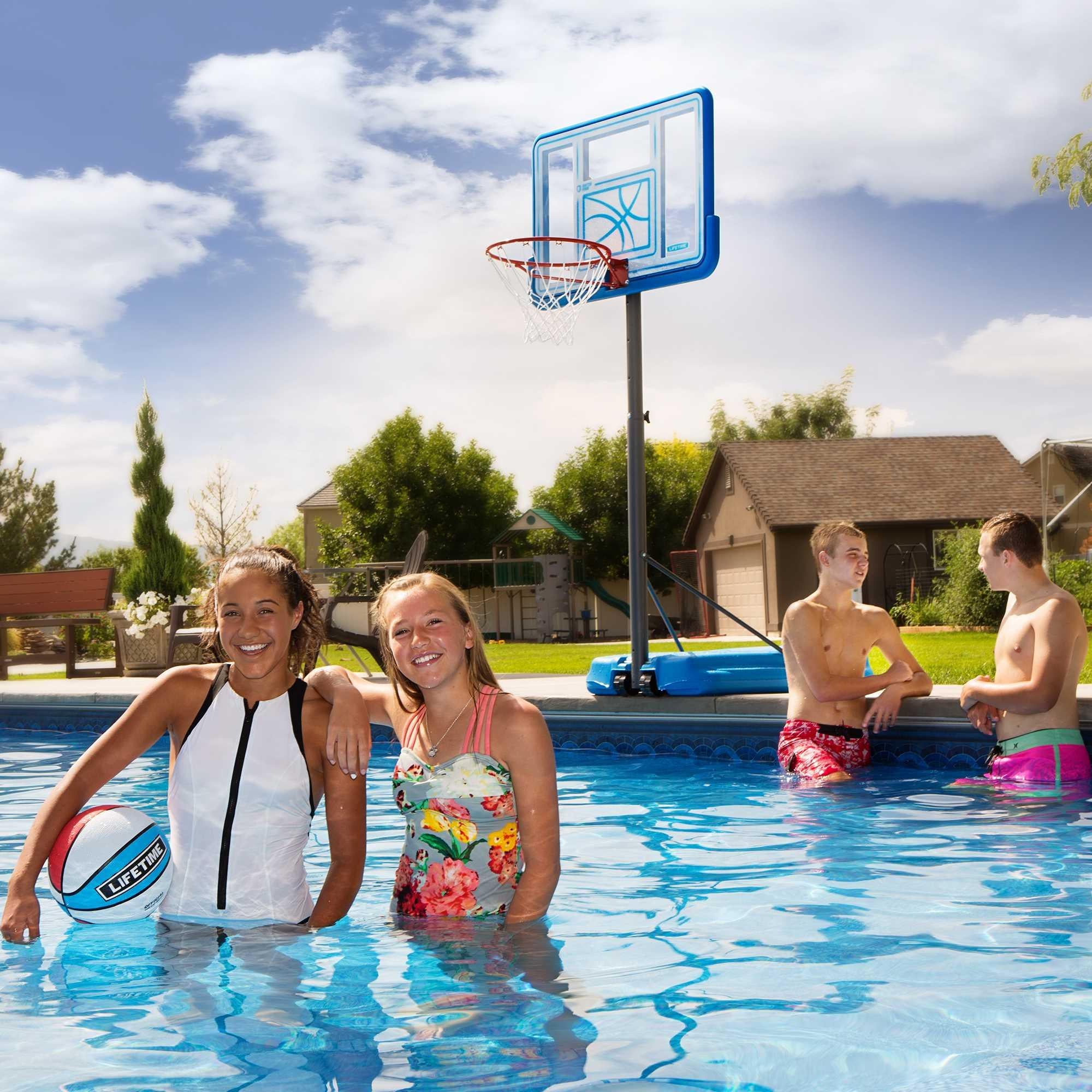 Lifetime Poolside Adjustable Portable Basketball Hoop (90742)