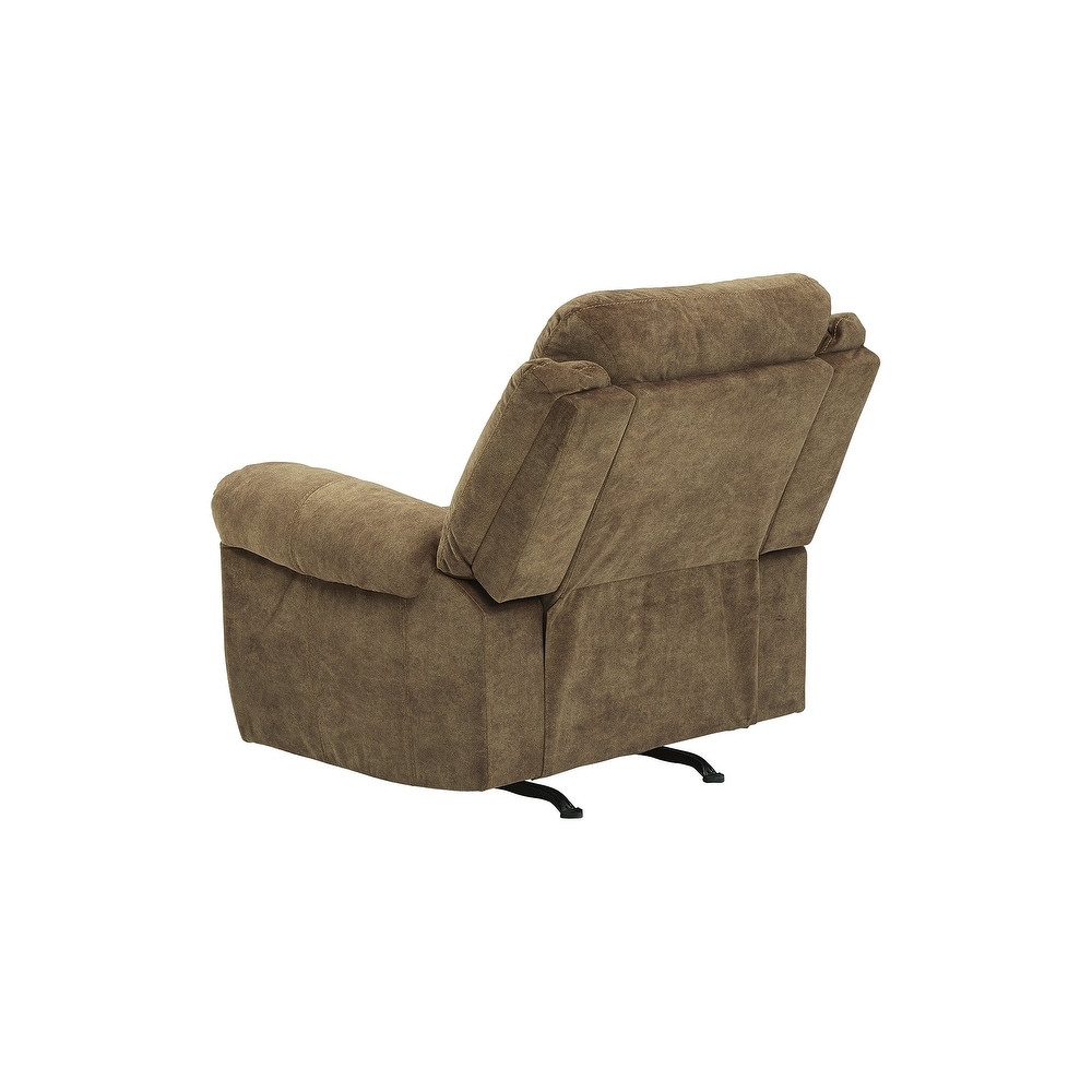 Huddle Up Contemporary Rocker Recliner  Nutmeg