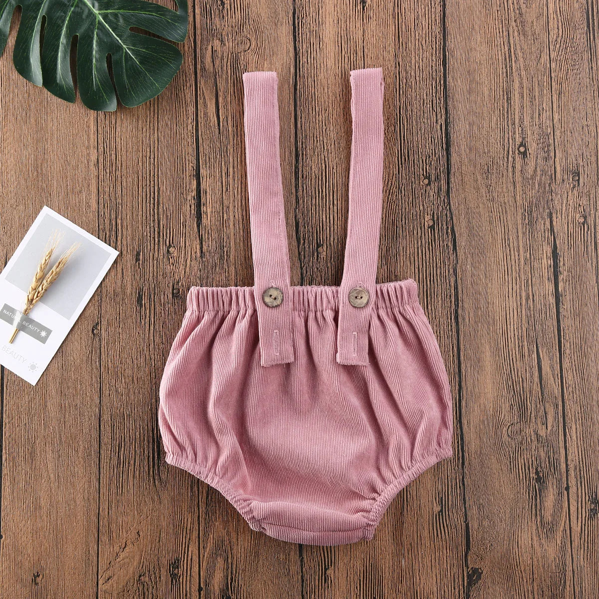 lioraitiin 0-24M Baby Boys Rompers Girls Cute Corduroy Suspender Rompers Baby Summer Kids Clothing Toddler Shorts Bottoms