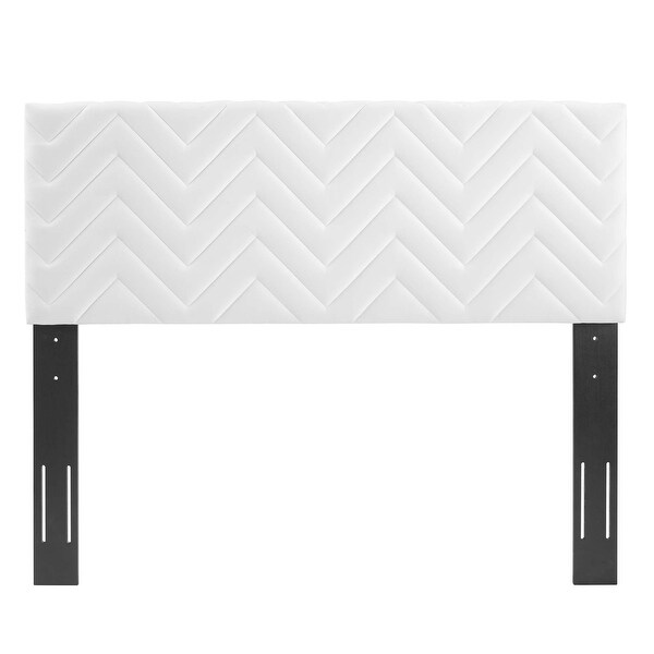 Mercy Chevron Tufted Performance Velvet Full/Queen Headboard - - 37076239