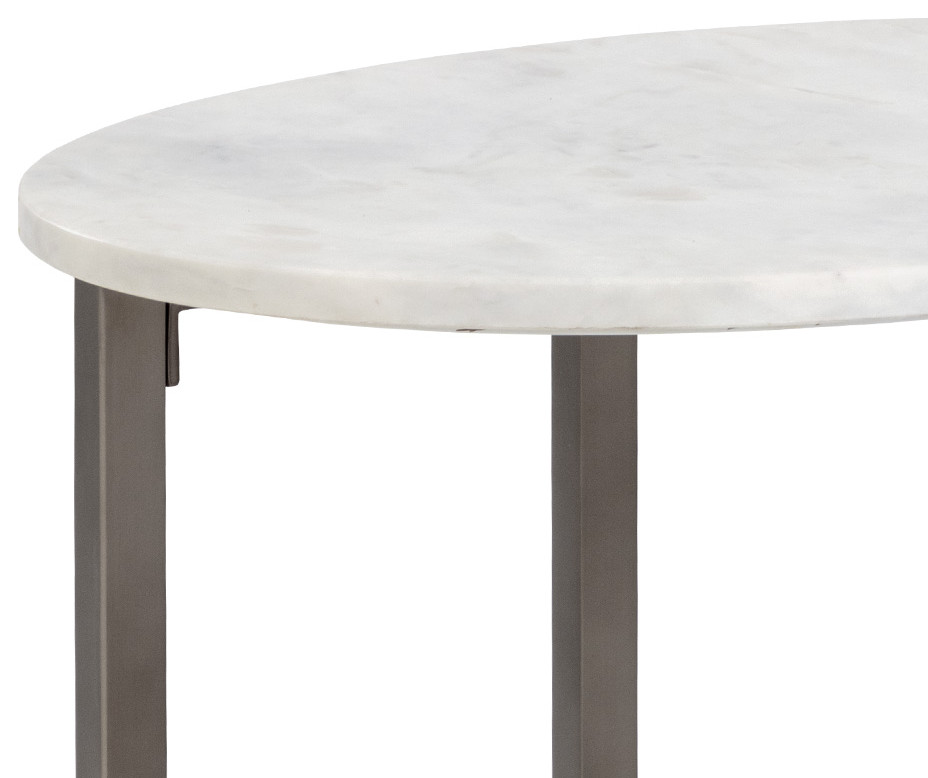 Kiara End Table Oval   Transitional   Side Tables And End Tables   by Sunpan Modern Home  Houzz