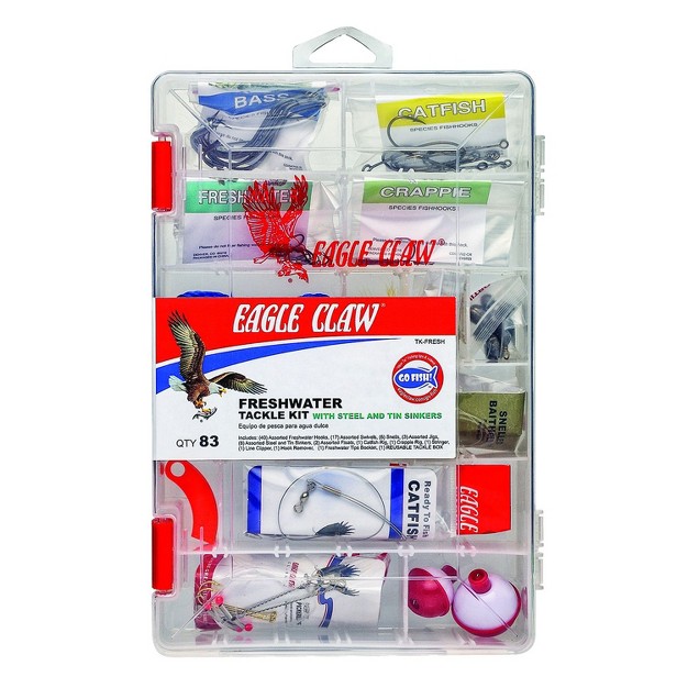 Eagle Claw Freshwater Tackle Kit 80 Piece