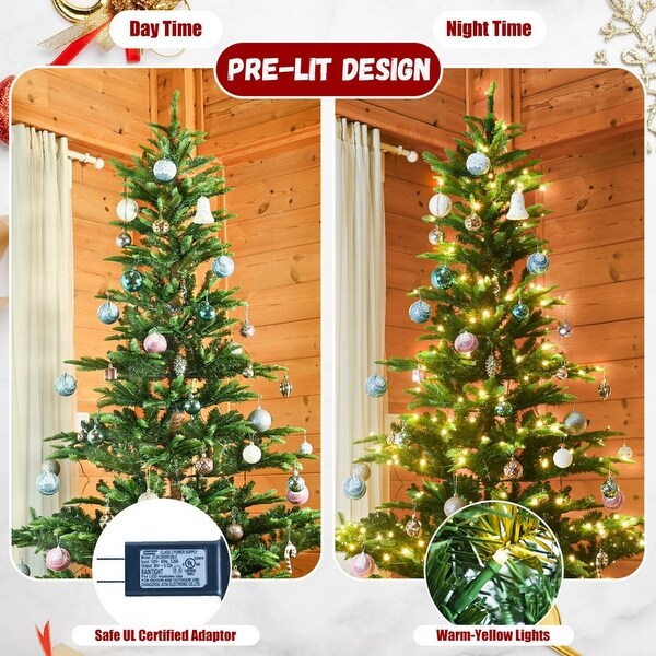 4/5/6/7/8 FT PE/PVC Mixed Automatic Steel Wire Christmas Tree