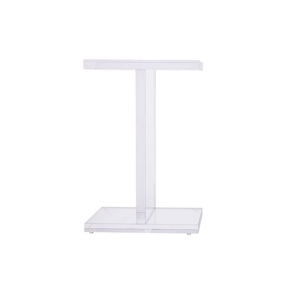 Acrylic Pedestal End Table