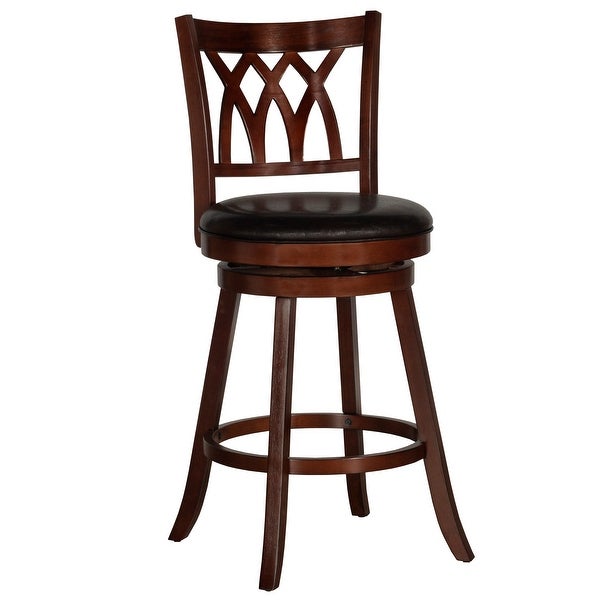 Hillsdale Furniture Tateswood Wood Swivel Stool， Cherry