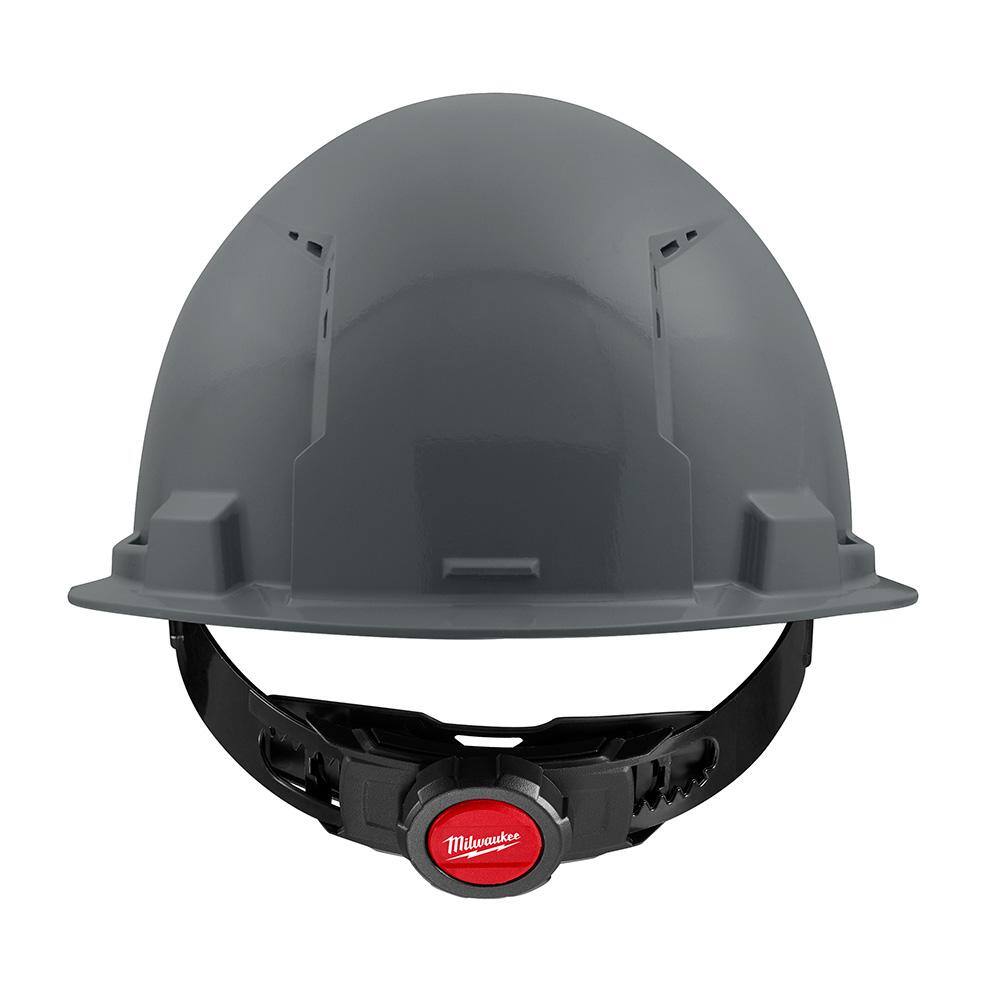 MW BOLT Gray Type 1 Class C Front Brim Vented Hard Hat with 4-Point Ratcheting Suspension (10-Pack) 48-73-1214X10