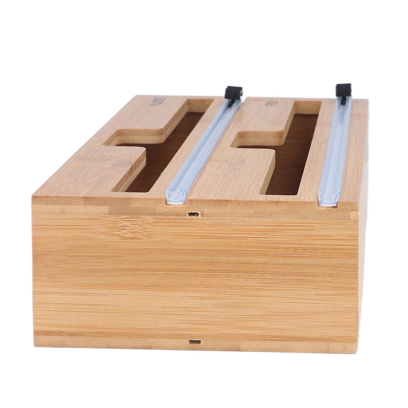 Food Storage Bag Container 2 Divided Sections Food Bag Storage Box Compatible with Gallon Quart Sandwiches Snack Bags