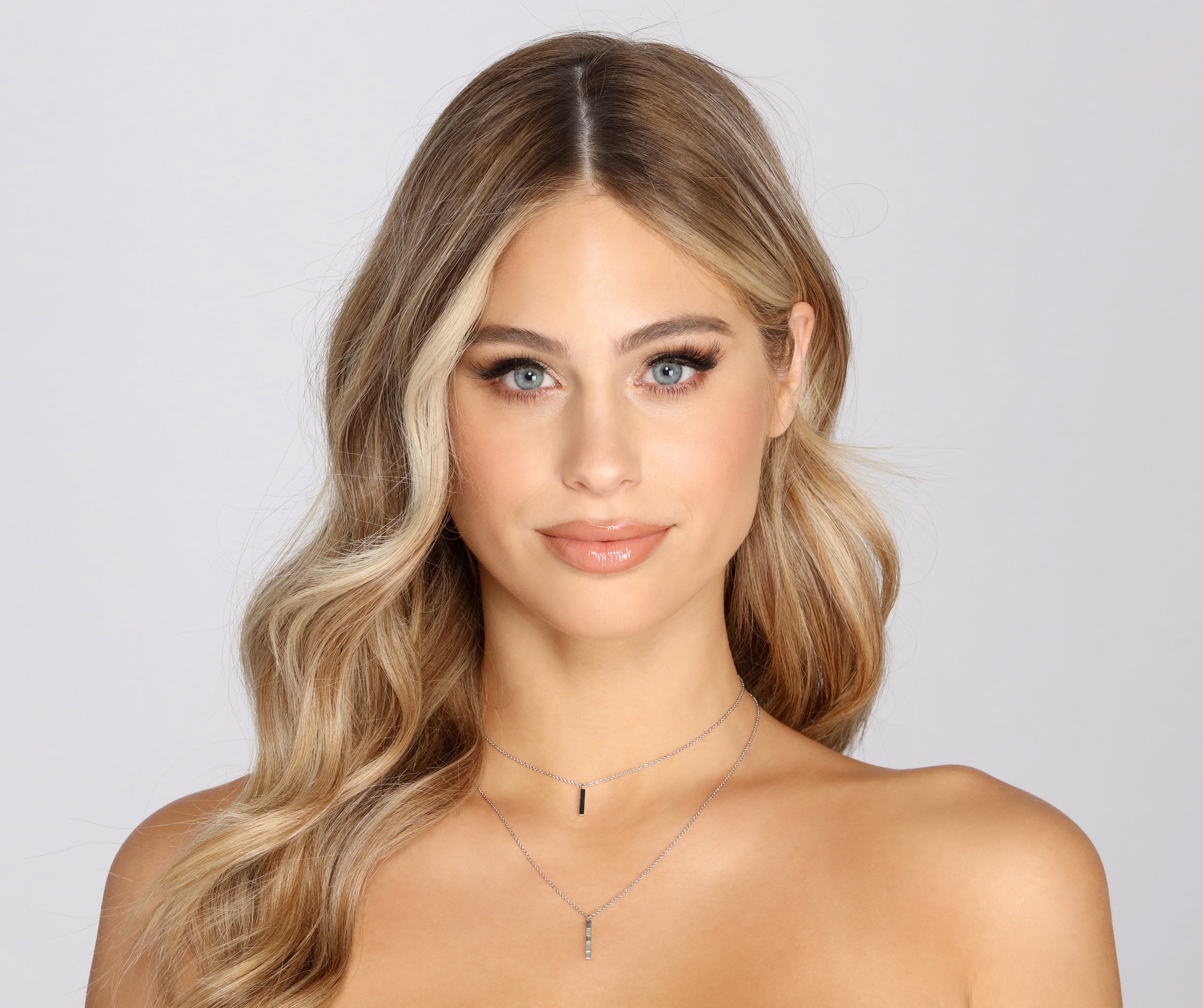 Mini Bar Double Row Necklace