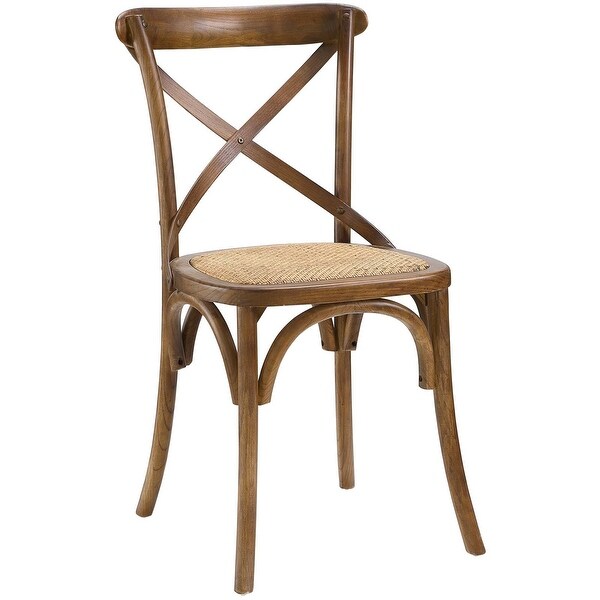 Winston Country Style Cross Back Walnut Dining Chair