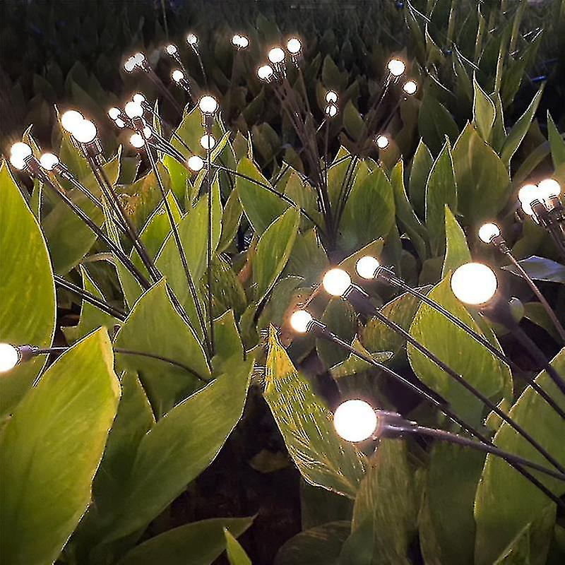 Swaying Solar Lights，10 Led Light Bulbs，decorative Solar Garden Lights，outdoor Waterproof Firefly P