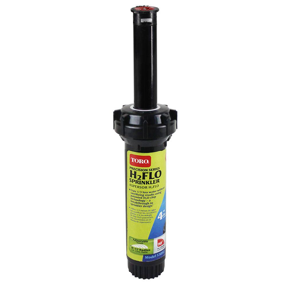 Toro H2FLO Precision Series Sprinkler 4 in. Pop-Up with Nozzle 8 ft. to 15 ft. Quarter 53892