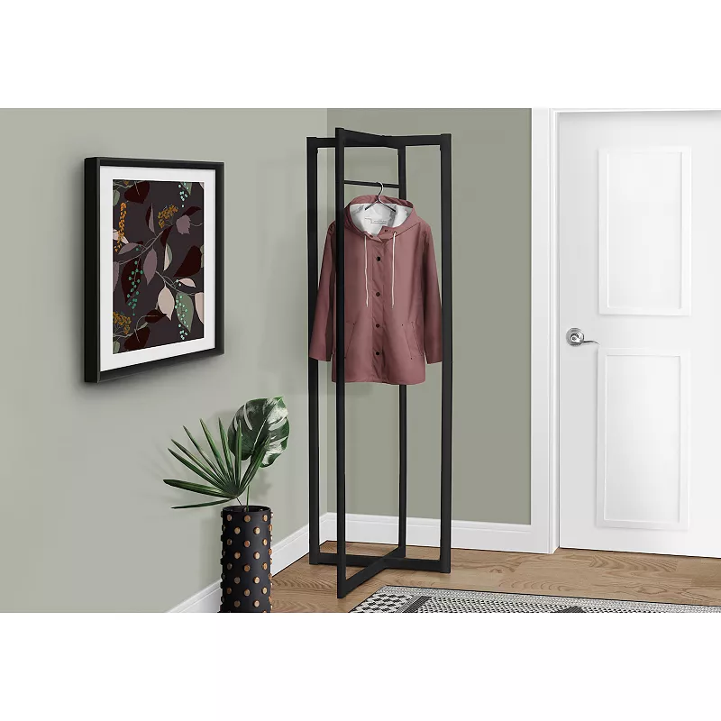 Monarch Contemporary Hall Tree Coat Rack Floor Decor