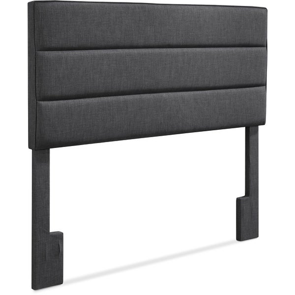 Serta Palisades Upholstered Headboard， Queen Size， Charcoal Gray - - 21827925