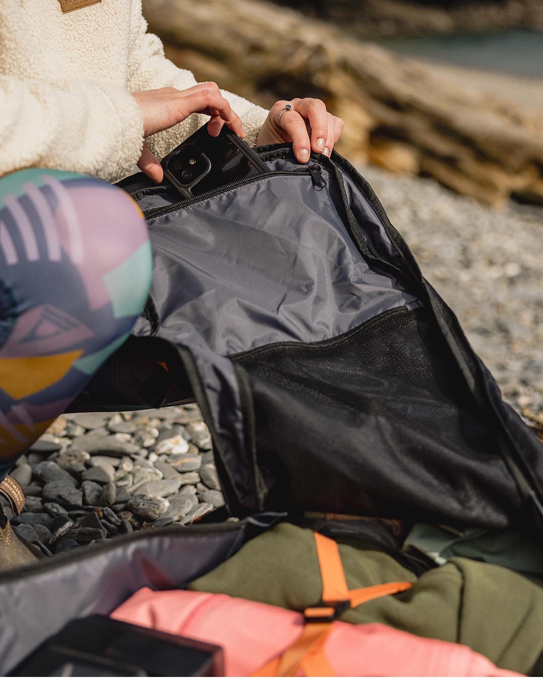 Adventurer 55L Recycled Backpack - Black