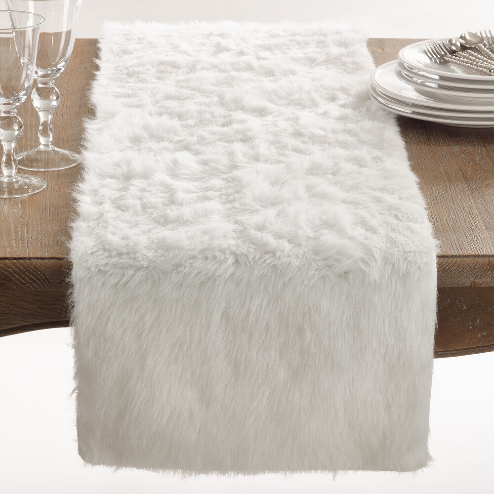 Juneau Collection Faux Fur Table Runner