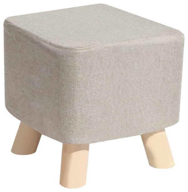 Square Round Modern Ottoman Made of Solid Wood   Transitional   Footstools And Ottomans   by Miron Demid LLC  Houzz