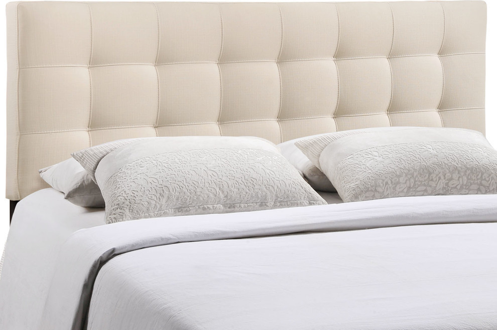 Lily Upholstered Fabric Headboard  King   Transitional   Headboards   by Uber Bazaar  Houzz