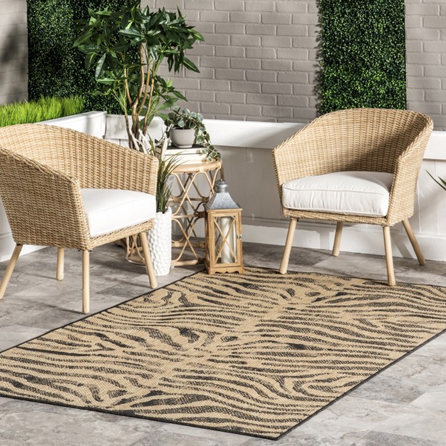 Nuloom Katrine Zebra Indoor outdoor Patio Area Rug