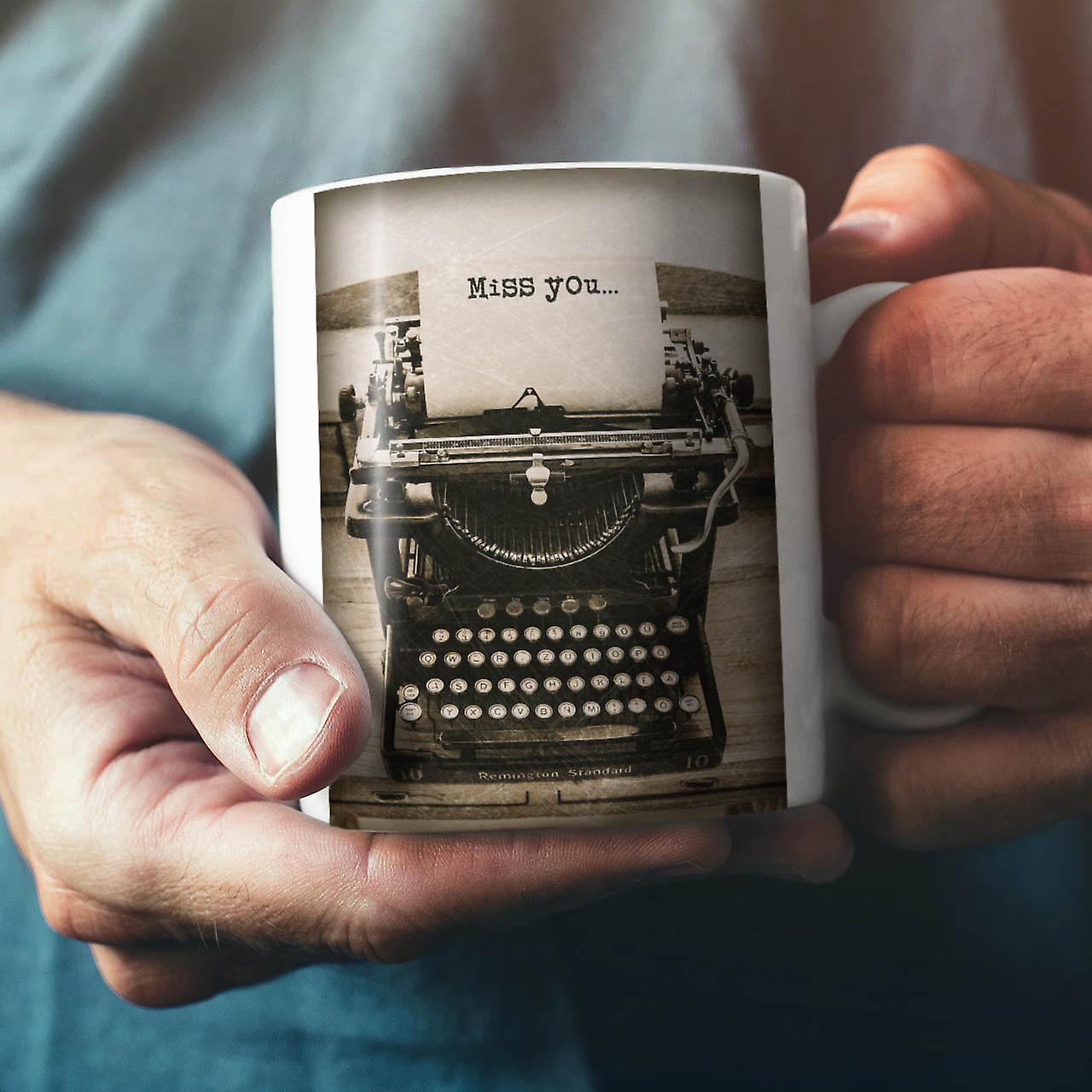 Typewriter Photo NEW White Tea Coffee Ceramic Mug 11 oz | Wellcoda