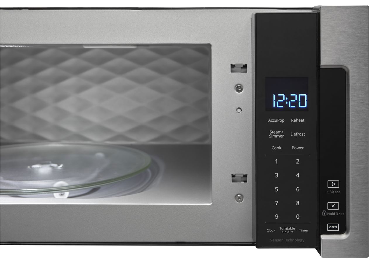 Whirlpool 1.1 Cu. Ft. Fingerprint Resistant Stainless Steel Low Profile Microwave Hood Combination