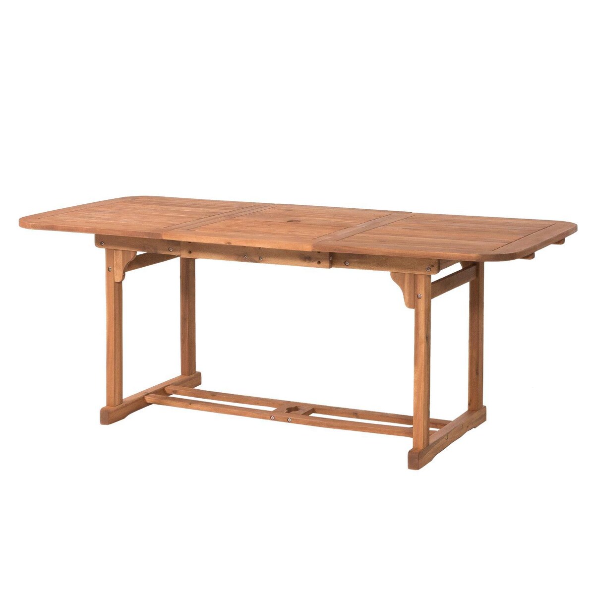 Ultimate Patio Horizon Way 55 X 35 Inch Rectangular Brown Acacia Patio Dining Table W/ Extension