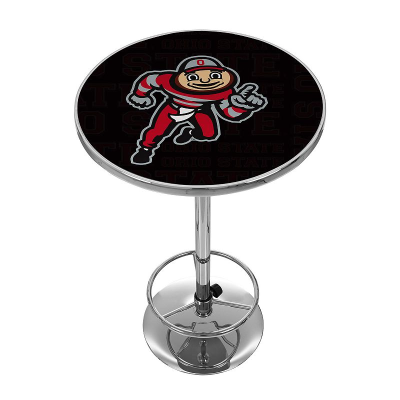 Ohio State Buckeyes Chrome Pub Table