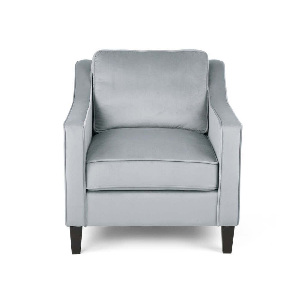 Milo Contemporary Velvet Club Chair by Christopher Knight Home   30.75\