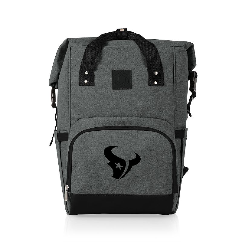 Picnic Time Houston Texans On The Go Roll-Top Cooler Backpack