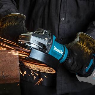 Makita 40V Max XGT Brushless Cordless 79 in. Paddle Switch Angle Grinder with Electric Brake AWS (Tool Only) GAG10Z