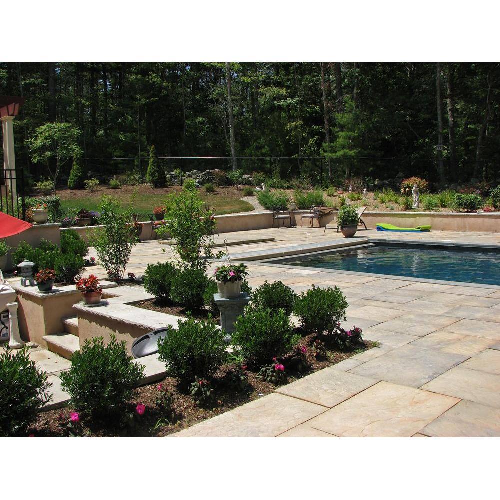 Nantucket Pavers Patio-on-a-Pallet 18 in. x 18 in. Concrete Tan Variegated Traditional Yorkstone Paver (32 Pieces72 Sq Ft) 30644