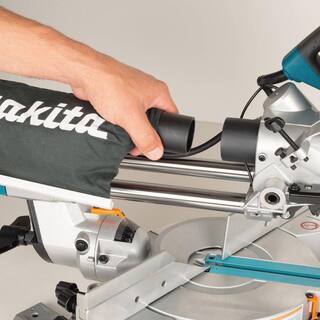 Makita 10.5 Amp 8-12 in. Corded Single Bevel Sliding Compound Miter Saw w Electric Brake Soft Start LED Light and 48T Blade LS0815F