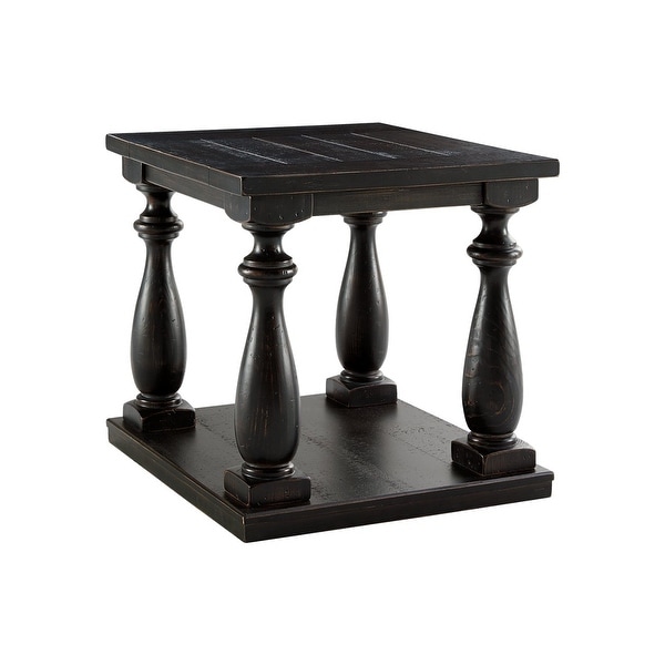 Ashley T880-3 Mallacar Black Rectangular End Table