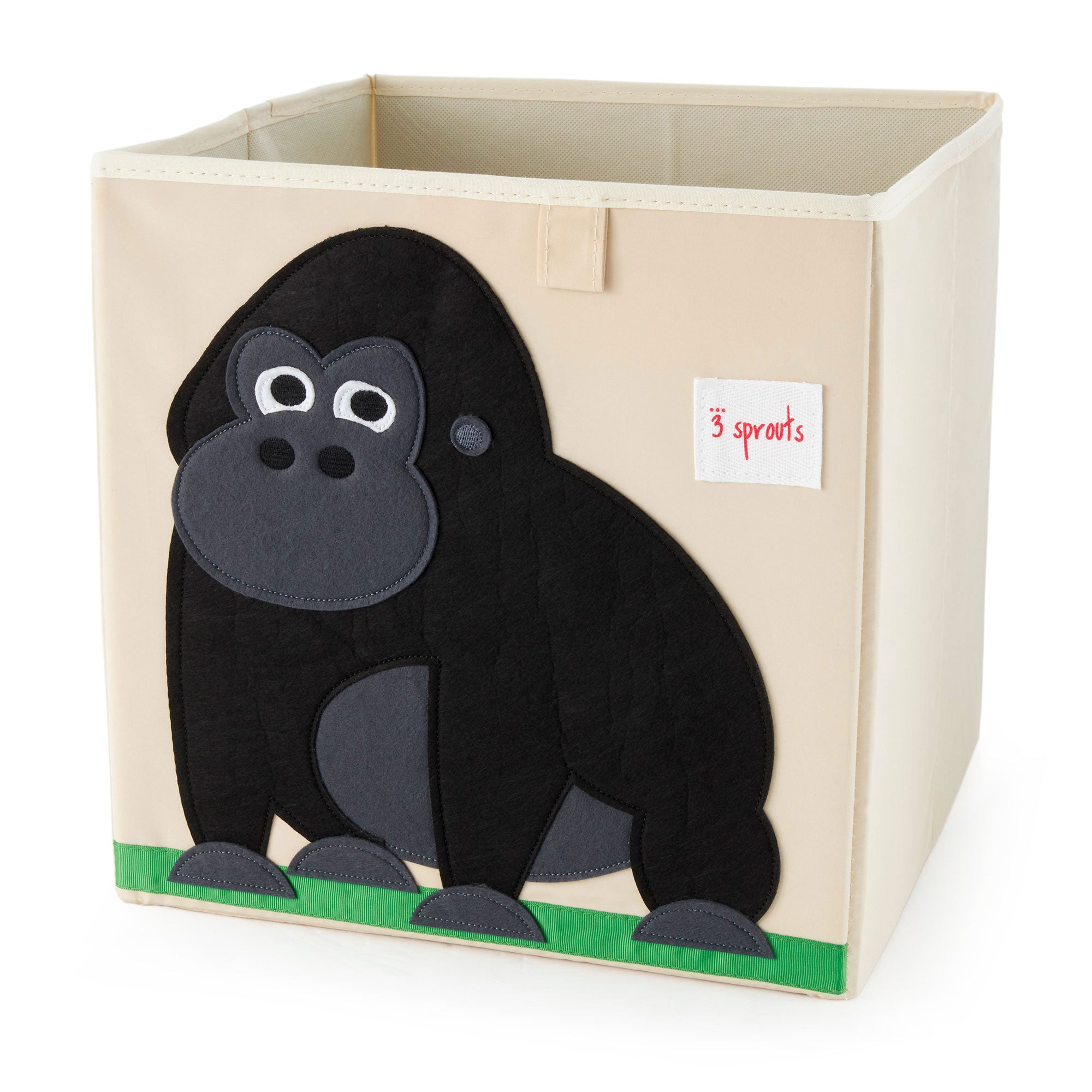 3 Sprouts Kids Felt Dragon Storage Cube Bin with Gorilla Fabric Storage Cube Bin