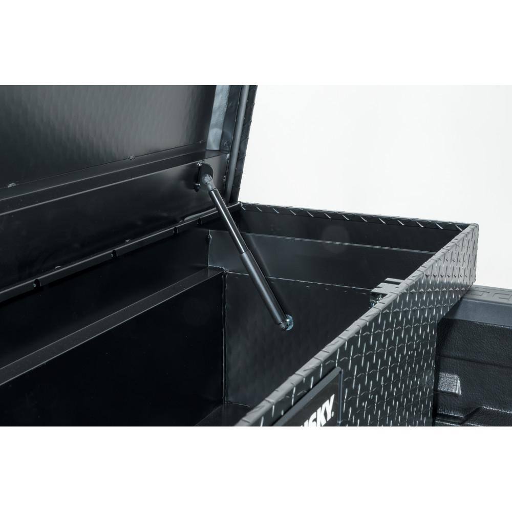 Husky 71.36 in. Matte Black Aluminum Full Size Crossbed Truck Tool Box 102100-53-01