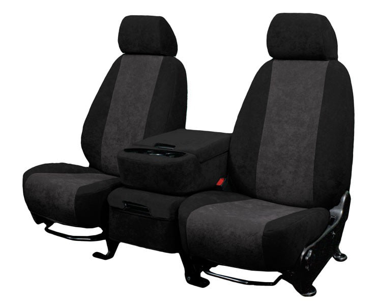 2004-2008 Ford F-150|Lincoln Mark LT Front Row 40/20/40 Split Bench Charcoal Insert with Black Trim MicroSuede Custom Seat Cover