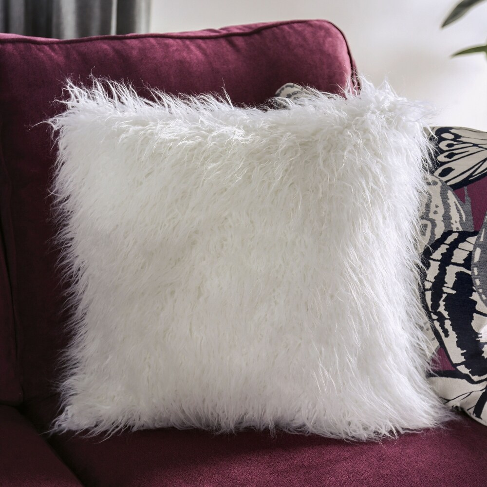 Soll Transitional Plum Chenille Upholstered Sofa by Furniture of America