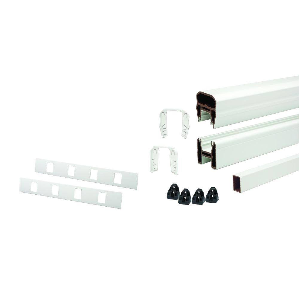 Trex Transcend 67.5 in. x 36 in. Rail Kit Classic White with Classic White Composite Balusters-Horizontal 543409026