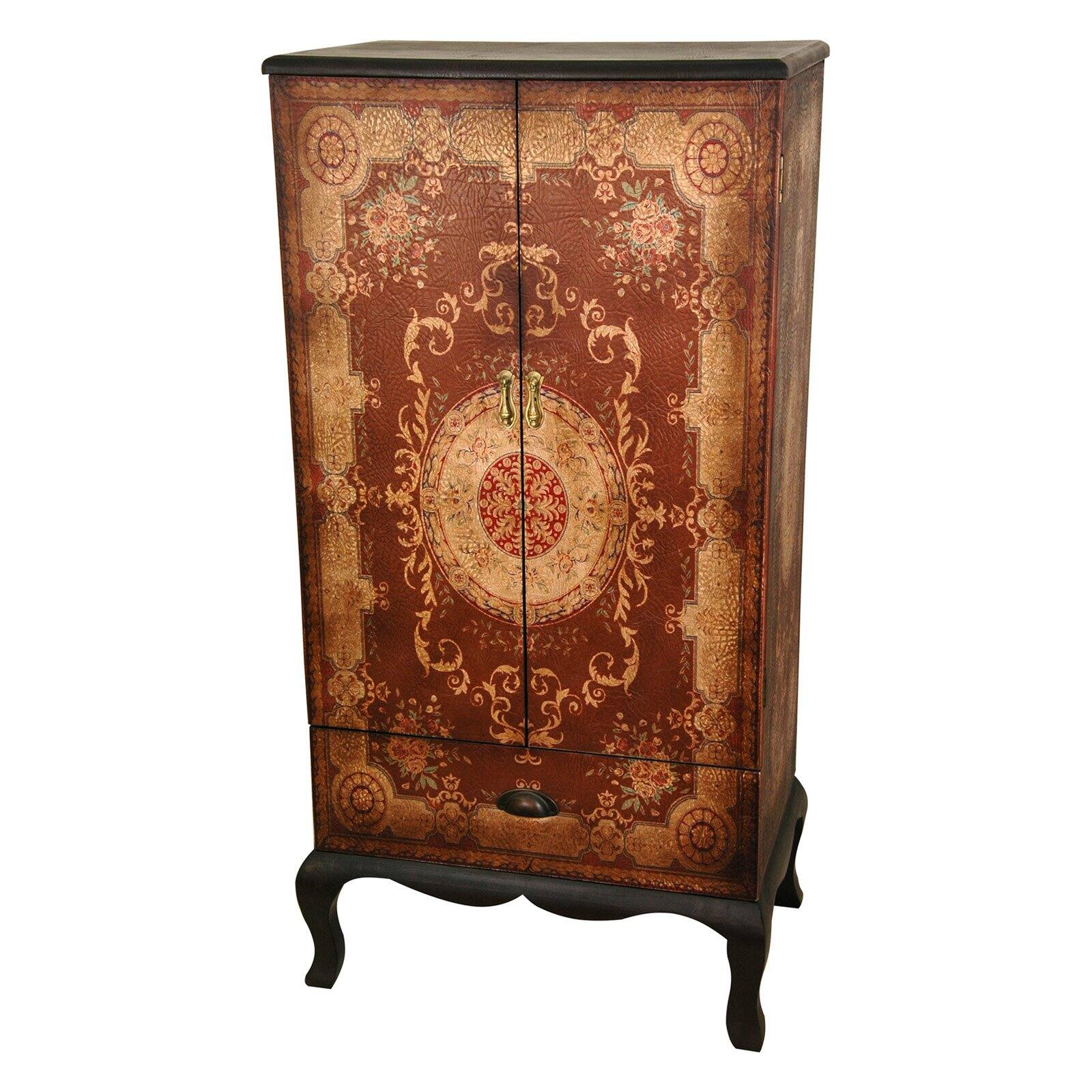 Oriental Furniture Olde-Worlde European Two Door Cabinet, living room, European style, Traditional, bed room décor