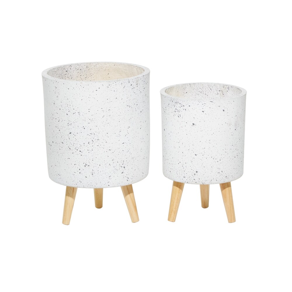 MgO Contemporary Planter (Set of 2)   10 x 10 x 15Round