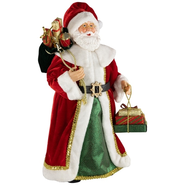 Nordic Style Santa Claus with Gifts Christmas Figure