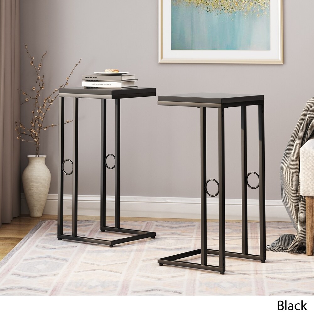 Bader Modern C Side Table (Set of 2) by Christopher Knight Home