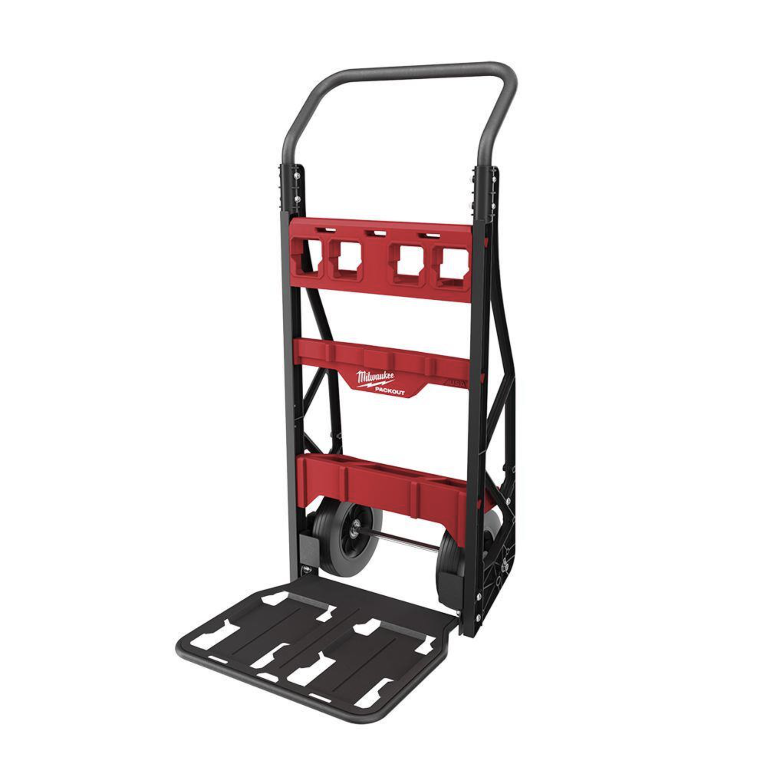 Milwaukee PACKOUT 20 in. 2-Wheel Utility Cart with (1) PACKOUT Tool Storage Crate (48-22-8415-48-22-8440x1)