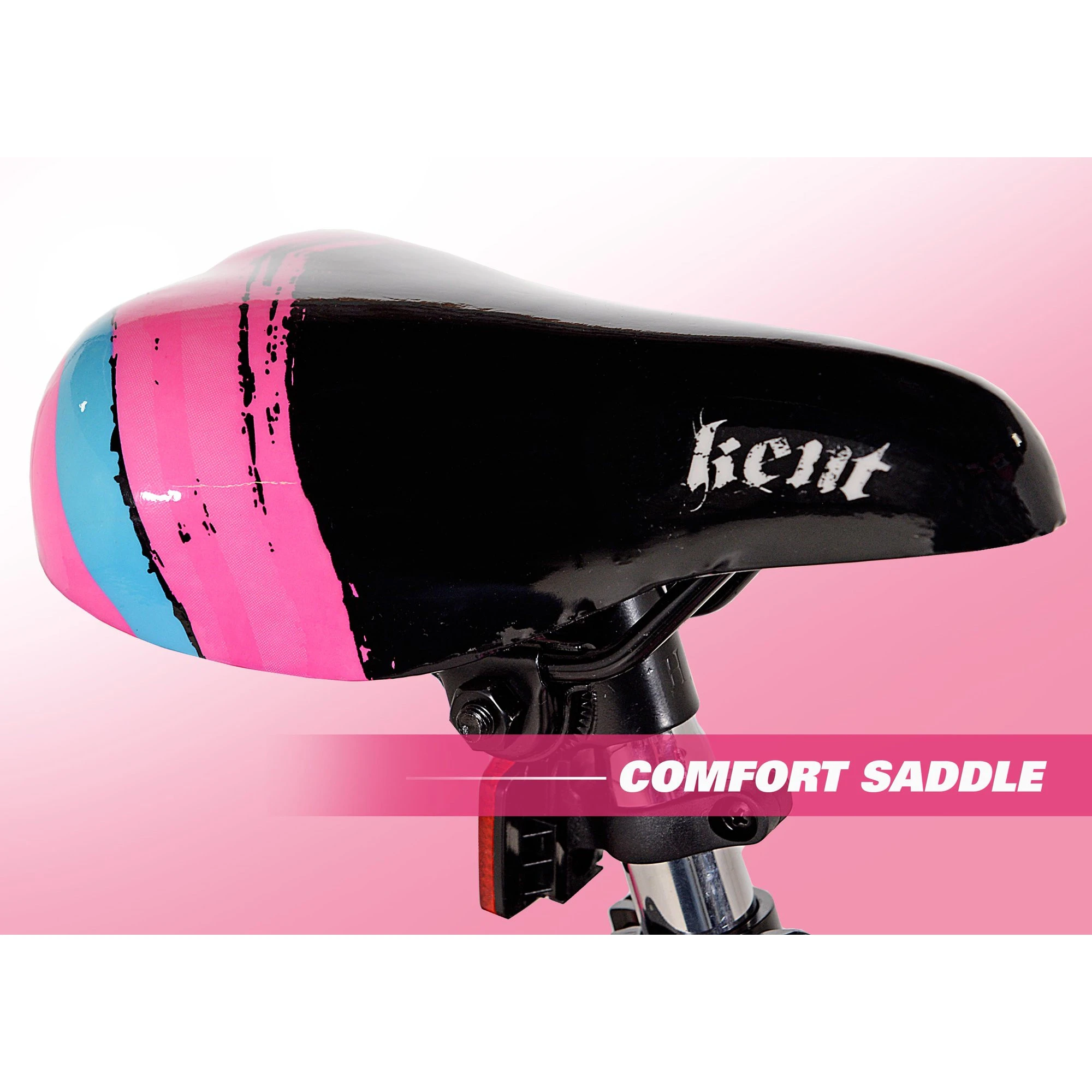 Kent 18 In. Sparkles Girl's Bike， Black and Pink