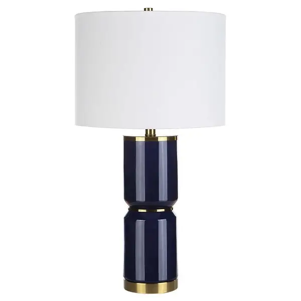 Royal Blue Ceramic Table Lamp - 15