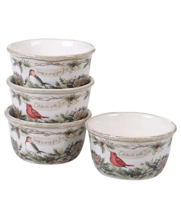 Certified International Holly and Ivy 16pc Dinnerware Set